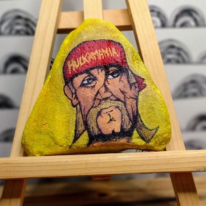 Hand painted Hulk Hogan Hulkmania rock