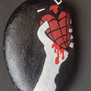Hand painted Green Day American Idiot logo rock