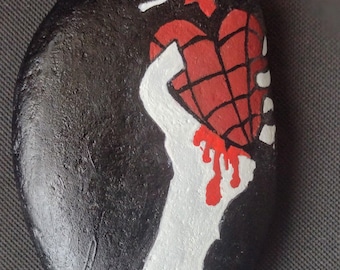 Hand painted Green Day American Idiot logo rock
