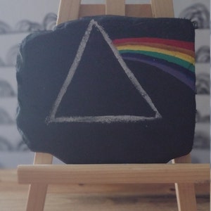 Pink Floyd Dark Side of the Moon painted rock