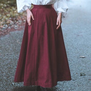 Edwardian Wool Skirt with Pockets, Vintage Walking Skirt, Warm Winter Maxi skirt, 1900&#39;s, Victorian clothing, Vintage skirt, Madeofsentiment