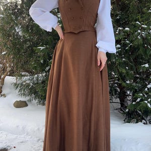 victorian wool set

edwardian outfit

wool skirt vest

historical clothing

reenactment outfit

womens waistcoat

victorian skirt

made to measure

bespoke clothing

belle epoque