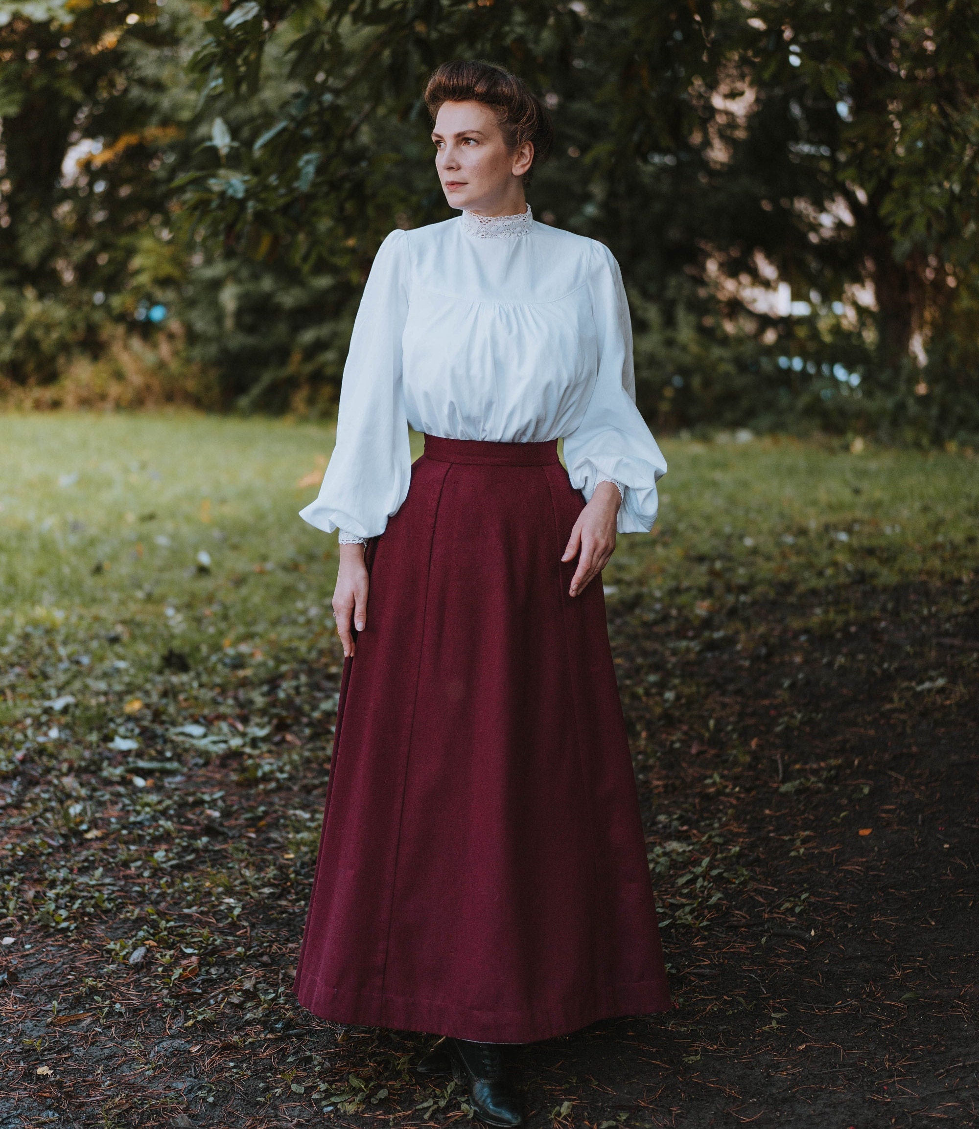 Blouse in Edwardian Style, Retro Blouse, 1900s' Blouse