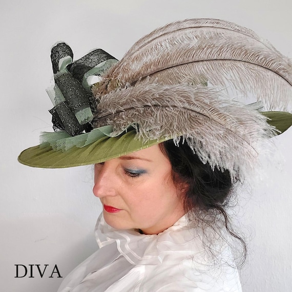 Handmade Vintage Style Hat DIVA — Edwardian & Victorian  display picture 1