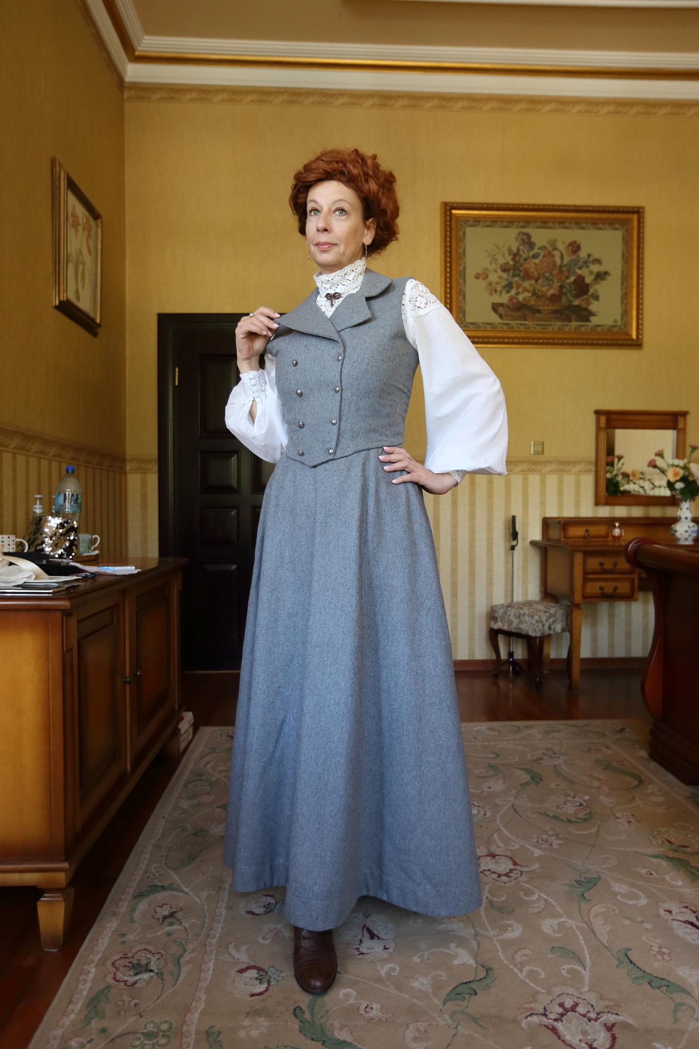 Handmade Wool Vest: Edwardian Dark Academia Waistcoat With Antique