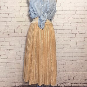 Gold pleated top skirt canada