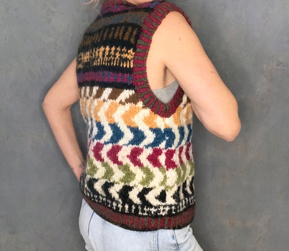 VINTAGE SWEATER VEST / 100% Wool / J Peterman Com… - image 5