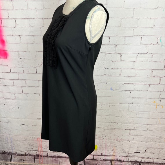 Black GAP Dress / Ruffled Black Dress / Ruffle Fr… - image 4