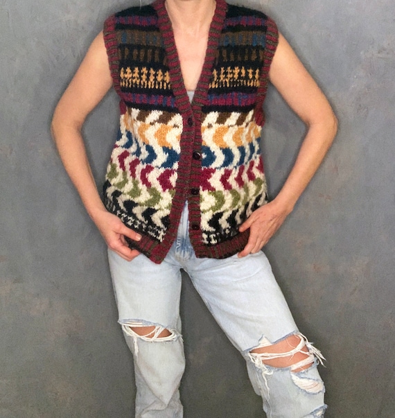 VINTAGE SWEATER VEST / 100% Wool / J Peterman Com… - image 1