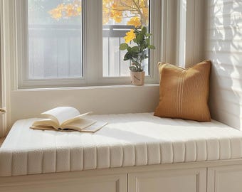 ColourTree Custom Size 1" Thick Bench Cushion, Custom Bench Cushion, Customized Cushion, Custom Window Seat Cushion, Custom Outdoor Cushions