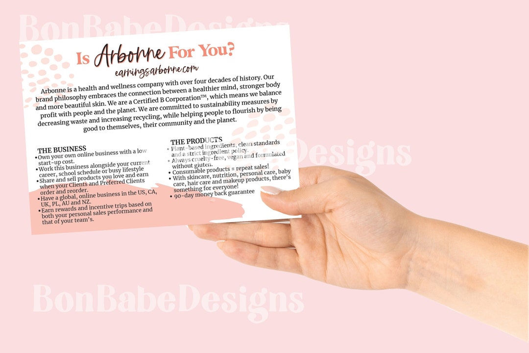 Arbonne | is Arbonne for You? | Sample Cards | Bon Babe | 5" X 7 ...