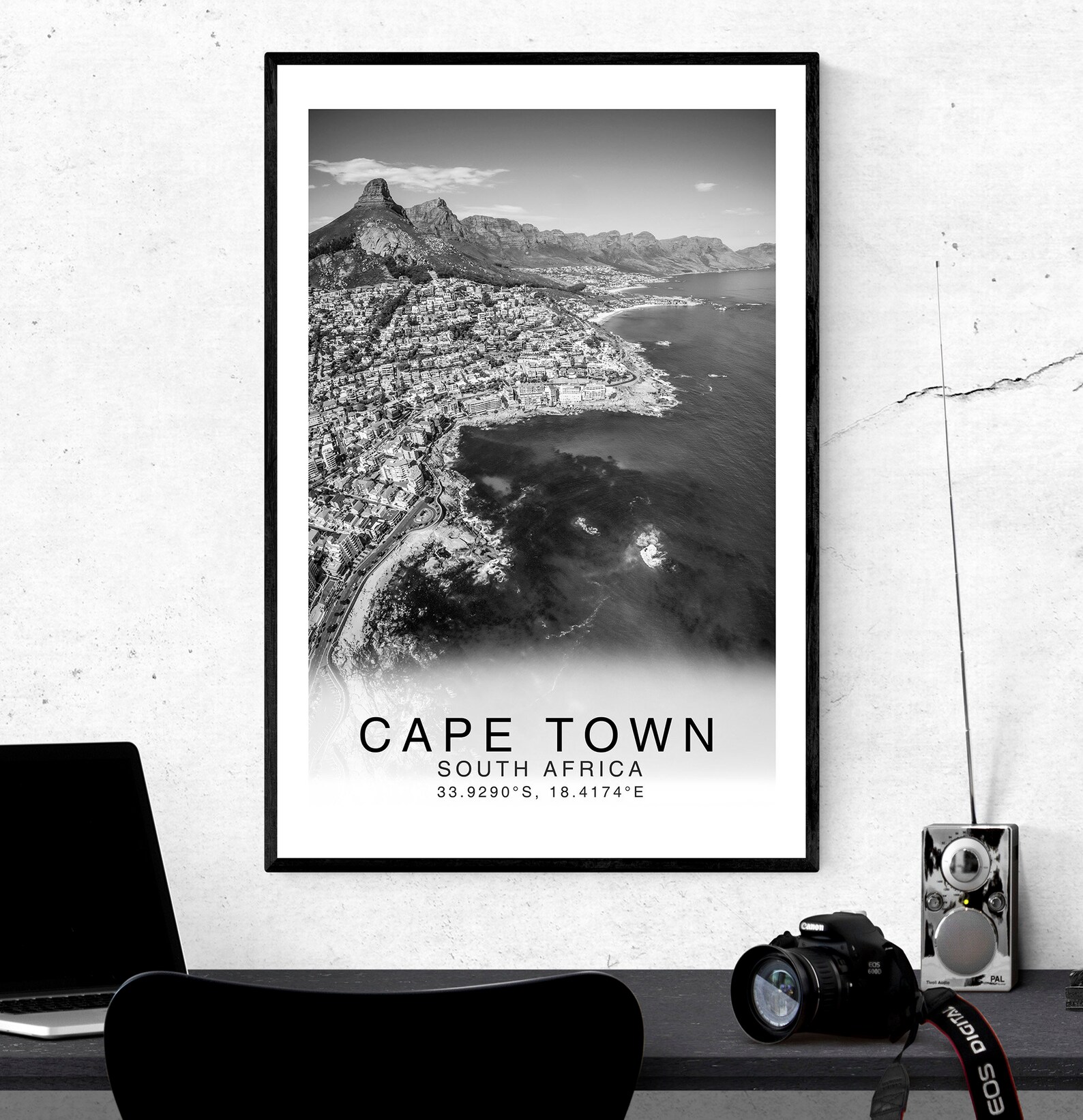 Cape Town Poster Cape Town Travel Print Unique Wall Art Etsy
