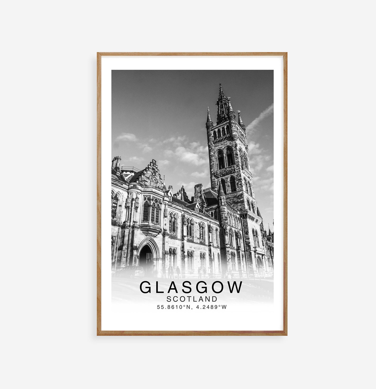 Glasgow Print Glasgow Travel Poster Wall Art Decor Glasgow Etsy