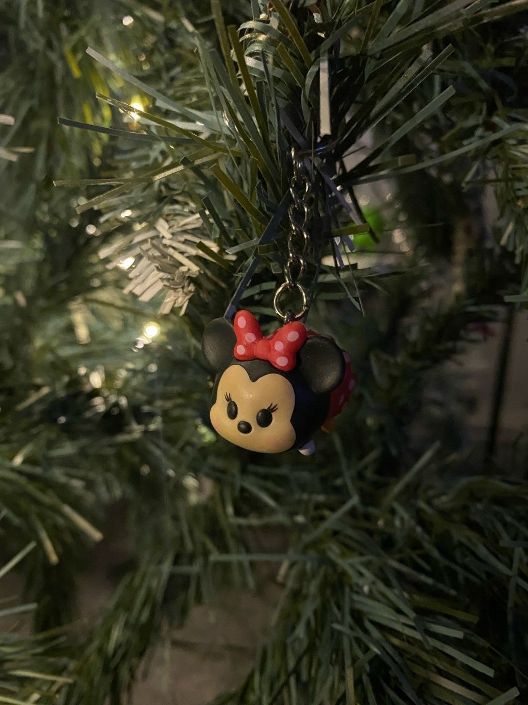Minnie Mouse Keyring Etsy