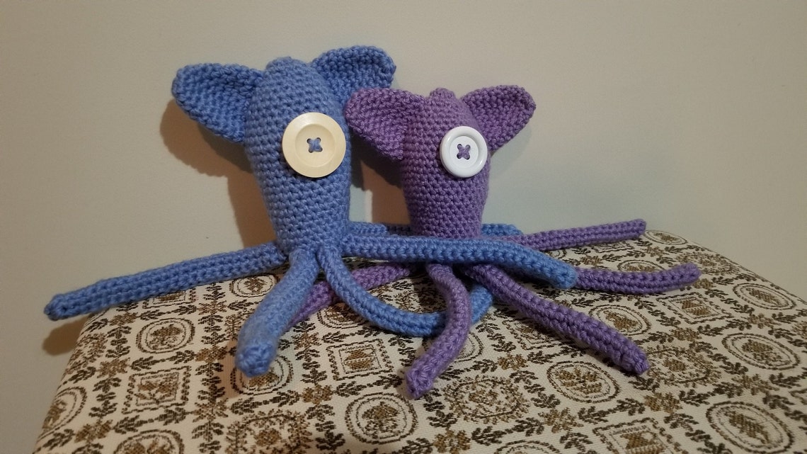 Coraline Squid Plush Crochet Etsy