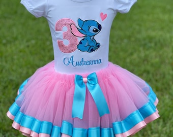Birthday tutu set embroidery shirt/custom tutu outfit for  girl