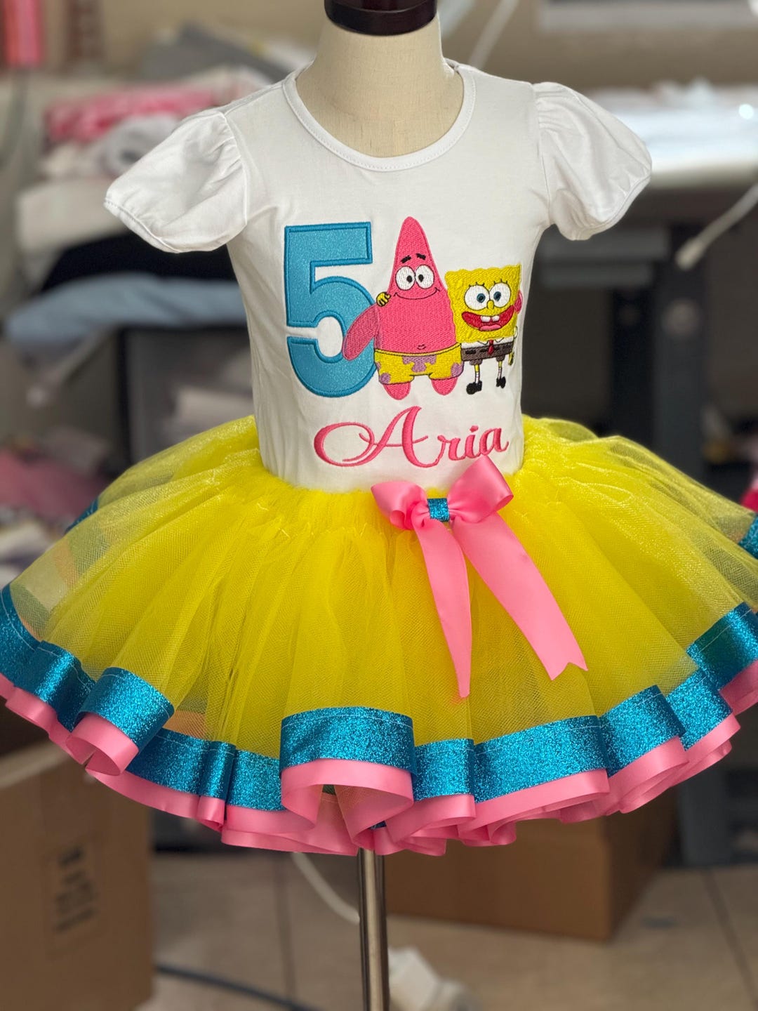 Underwater Friends Birthday Tutu Set – Personalized Embroidered Outfit ...