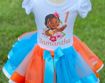 Personalized Birthday Girl Tutu Outfit: Embroidered Glitter Shirt