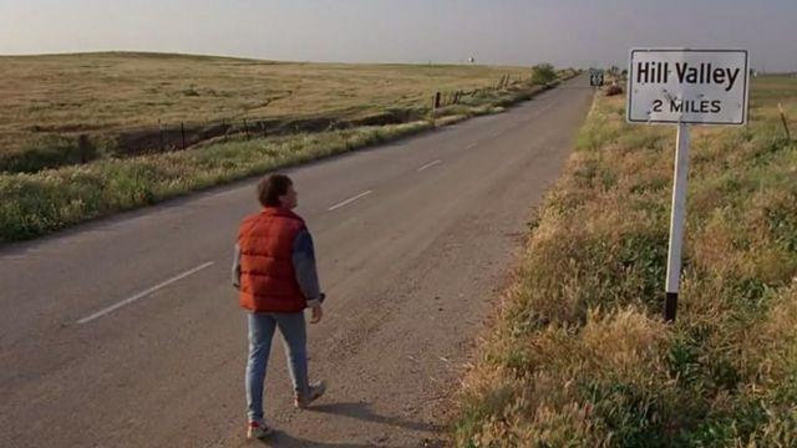 Hill Valley 2 Miles Sign /back to the Future Part II/ Metal Etsy