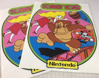Donkey Kong Arcade Game Side Art Set - Decals for Your DK