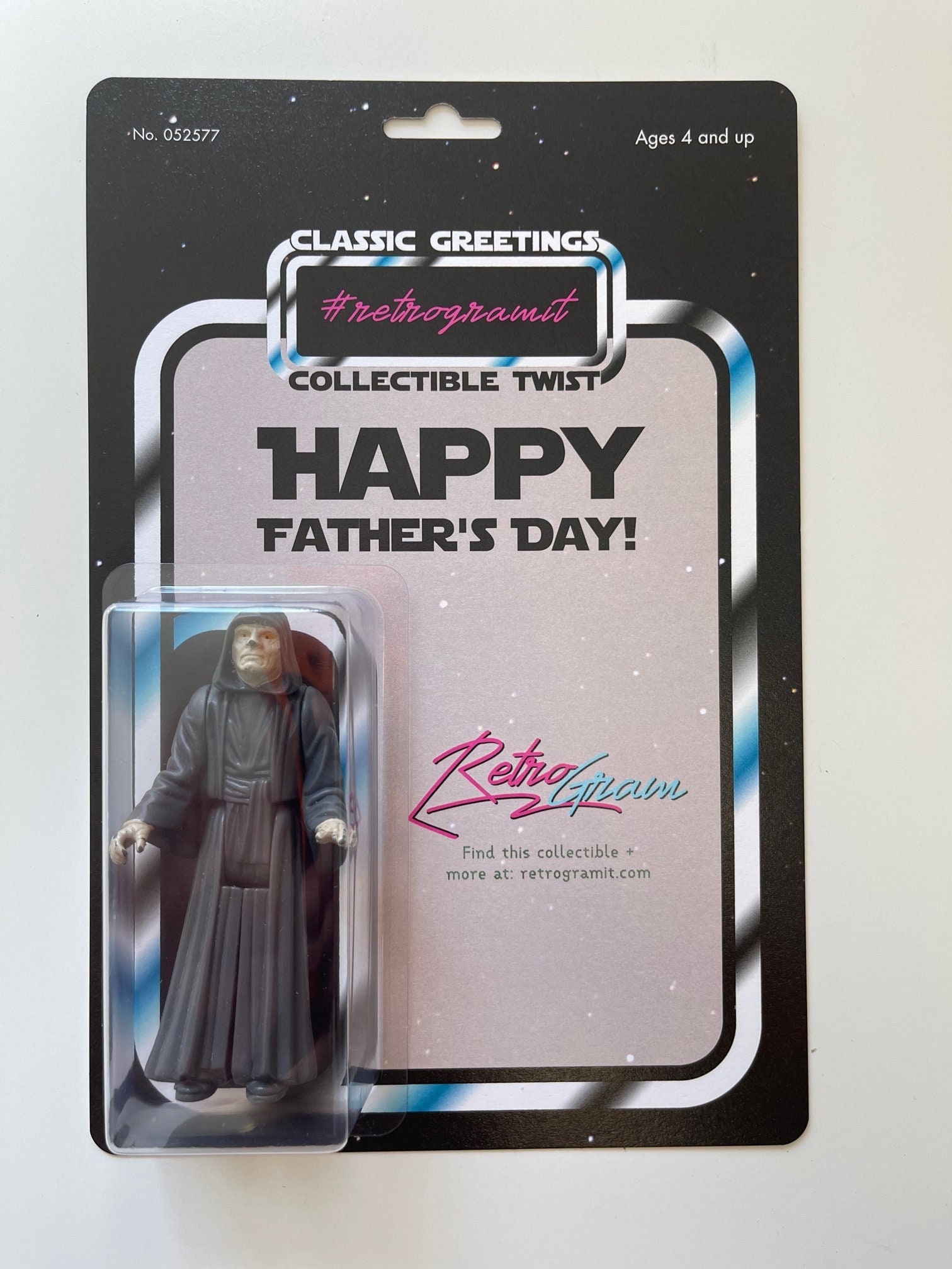 Happy Father's Day Card w/ Vintage Star Wars Action Figure / Father's Day Gift / Star Wars Dad Fan / Father's Day Best Card/ Star Wars Dad