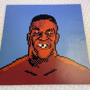 Mike Tyson Punch Out Wall Art - Removable Wall Graphic - 8 Bit Art - Nintendo Punch-Out