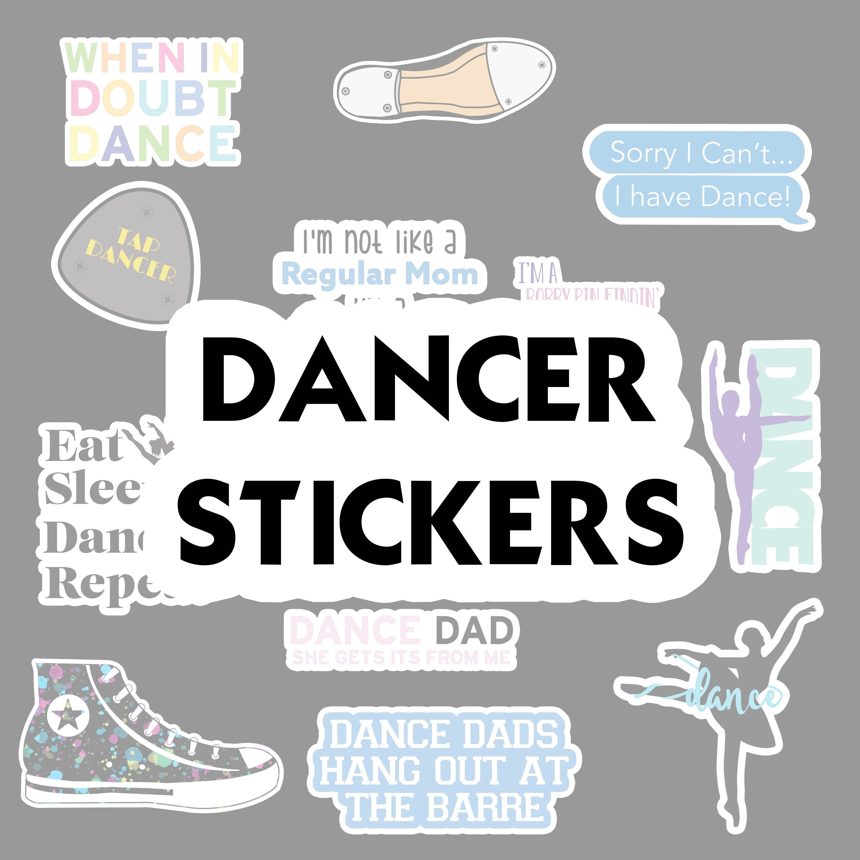Dancer Stickers Tap Ballet and More Etsy