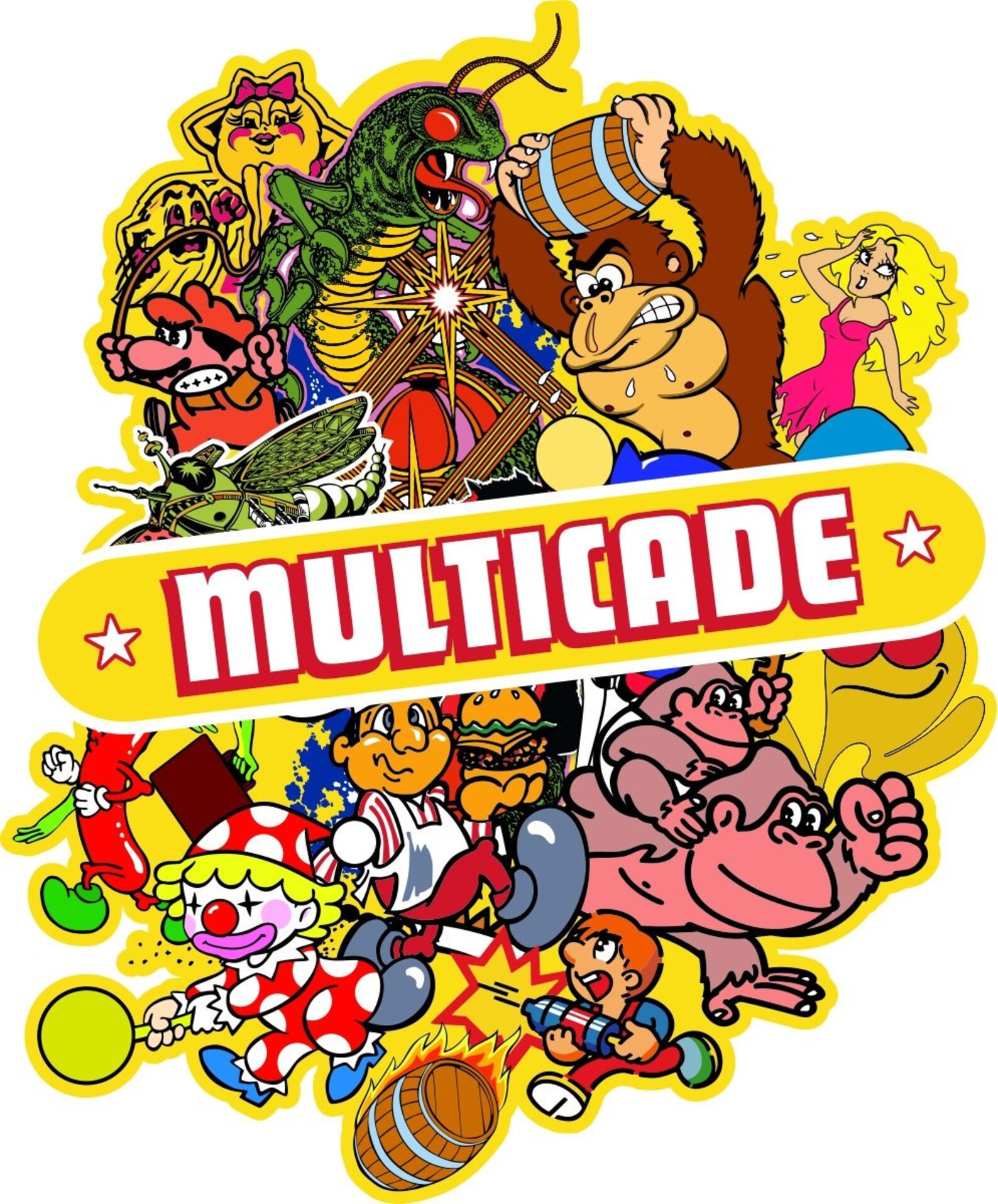 Multicade Arcade Game Graphic Artwork Side Art Set of Etsy