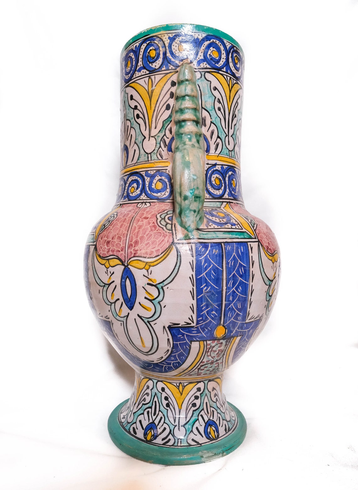 Vase en céramique marocain Vase antique en céramique Etsy