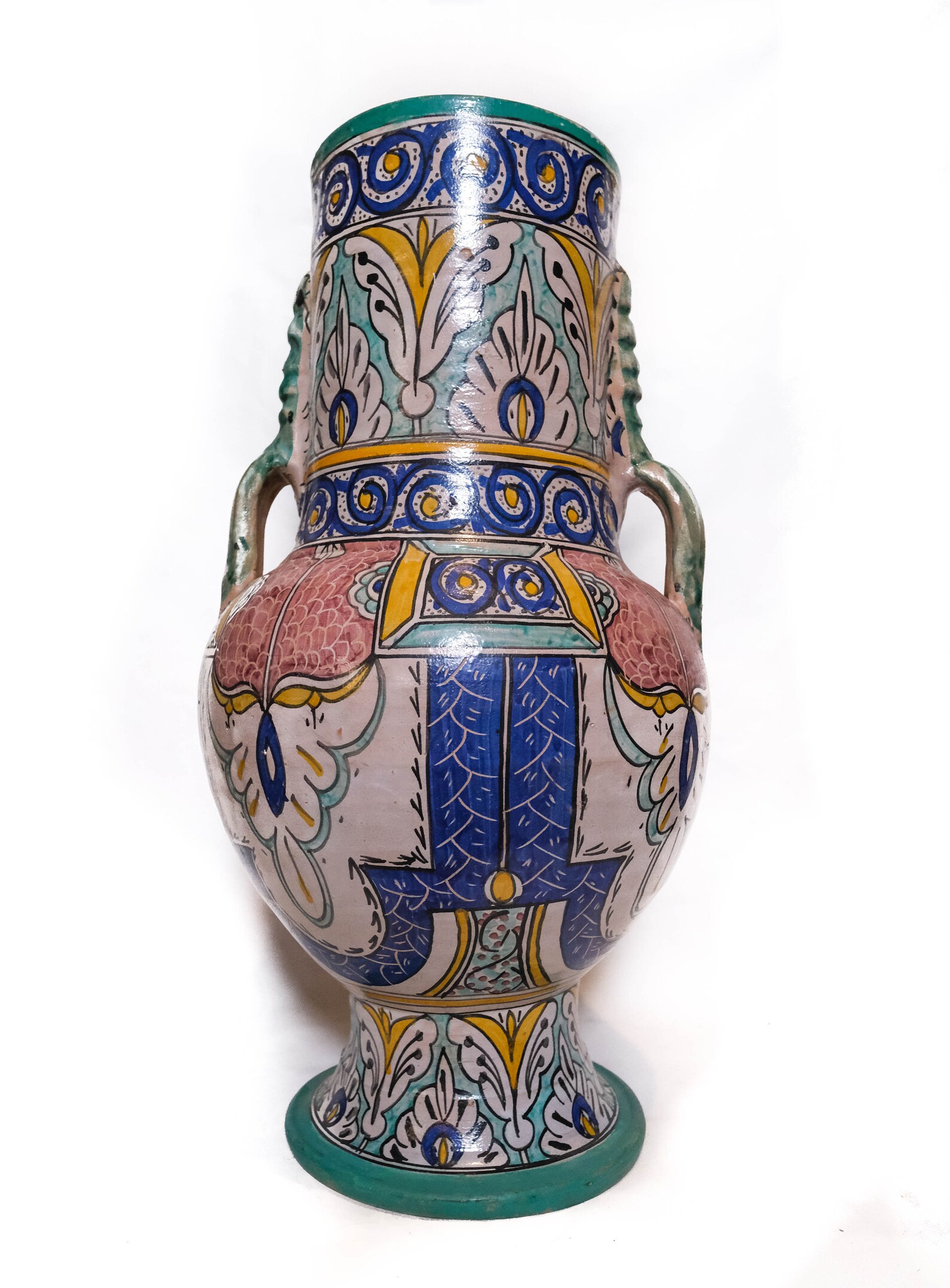 Vase en céramique marocain Vase antique en céramique Etsy