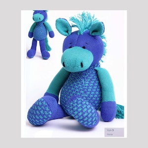 Horse Toy Knitting Pattern PDF, Handmade Toys, Amigurumi Pattern, Stuffed Toys Patterns, Instant Download PDF