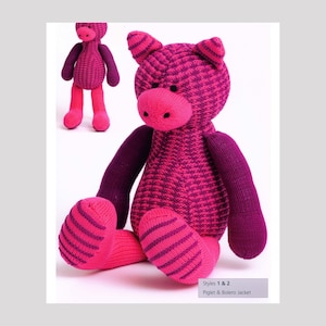 PidletToy Strickmuster PDF, E-Book PDF Download, Plüschtier Anleitung, Sofort Download PDF