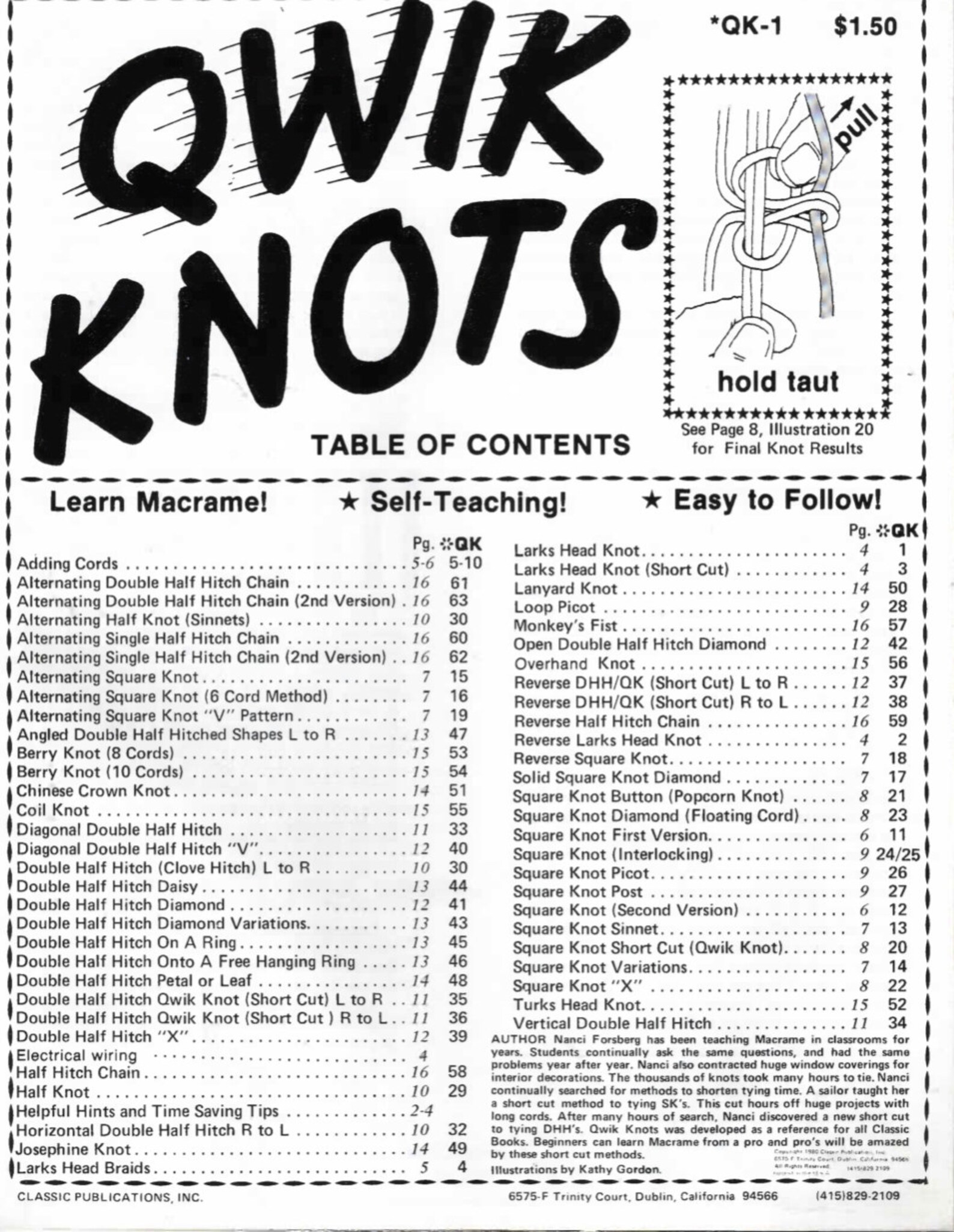 Livre de patrons en macramé des années 1970 à télécharger