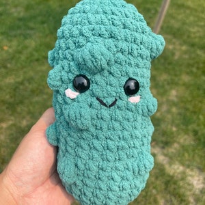 Handmade crochet pickle plush