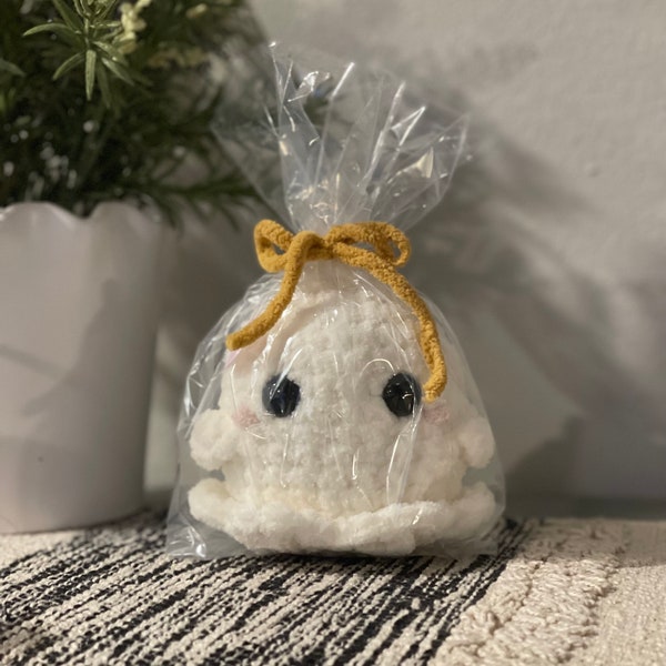 Handmade crochet little ghost plush