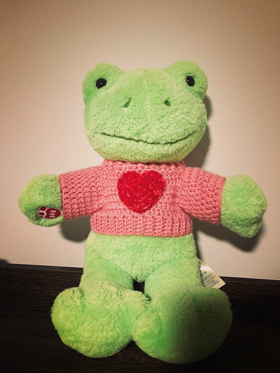 Build A Bear Valentines Sweater/build a Bear Frog Plush Clothes/pink Heart  Sweater 