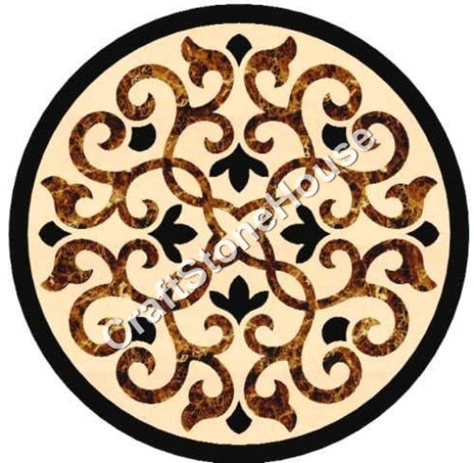 12 Black Marble Corner Table Top Handmade Pietradura Etsy