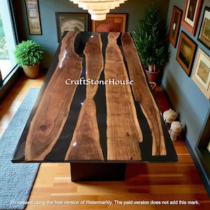 Live Edge Epoxy Dining Table, Acacia Wood Dining Table, Epoxy Resin Table, Epoxy Wood Table, Epoxy River Table, Custom Epoxy Kitchen Table