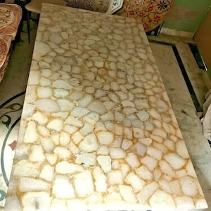 Stone Dinning Table Top, Agate Coffee Table, Natural Agate Console Table, Dining Room Furniture, Custom Kitchen Table, Home Decor