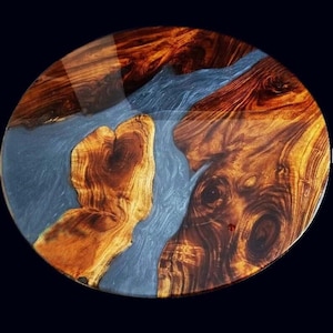 Round Epoxy Table | Epoxy Table Top| Wooden Table | Resin Table | River Table | End Table | Home Decors | Made To Order