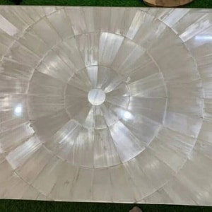 Unique Selenite Crystal Dining Table Luxury Centerpiece for Your Dining Room Elevate Your Interior Design