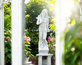 白大理石のマリア像：静謐な聖母像 - Etsy 日本