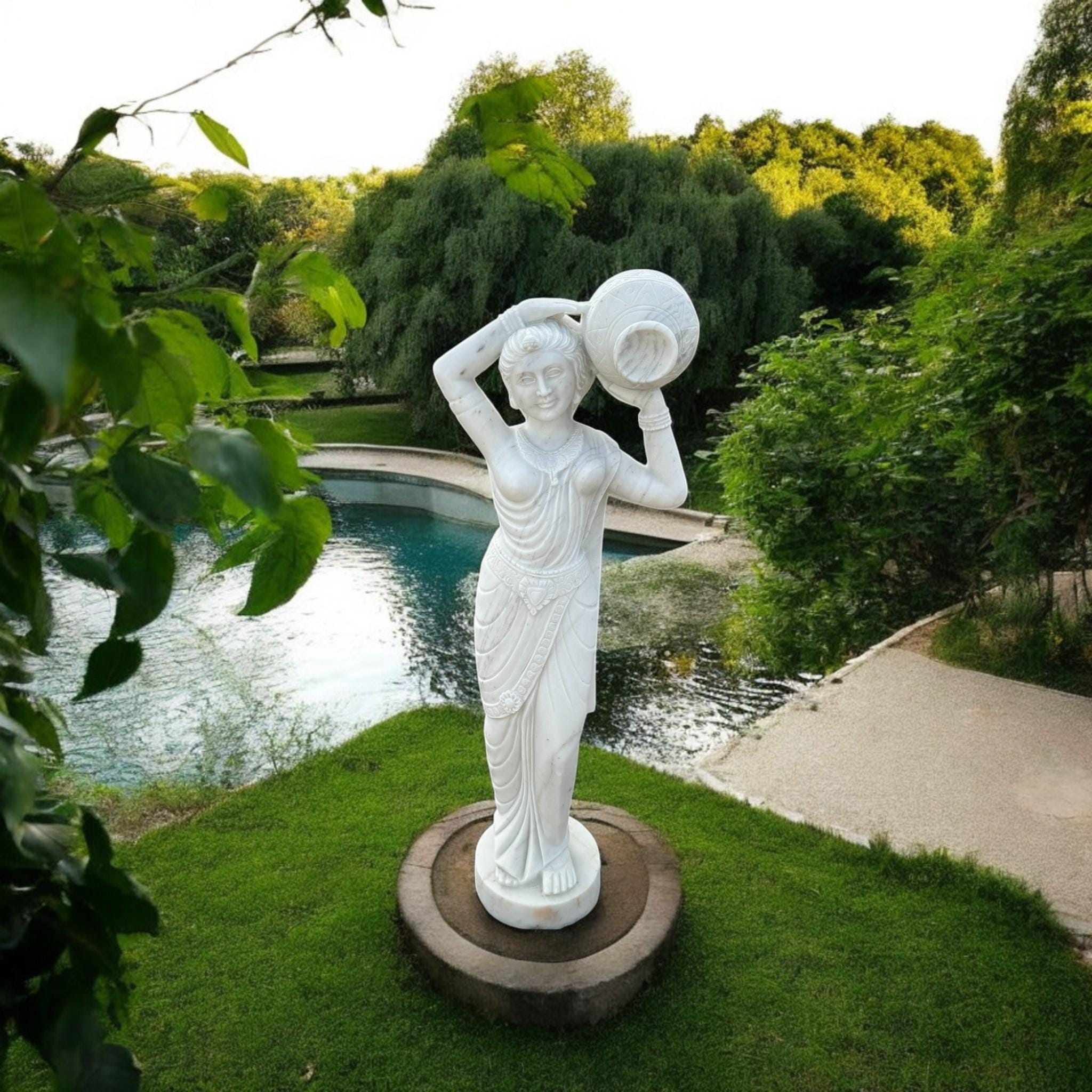 白い大理石の女神像：手作りのギリシャの女神彫刻 - Etsy 日本