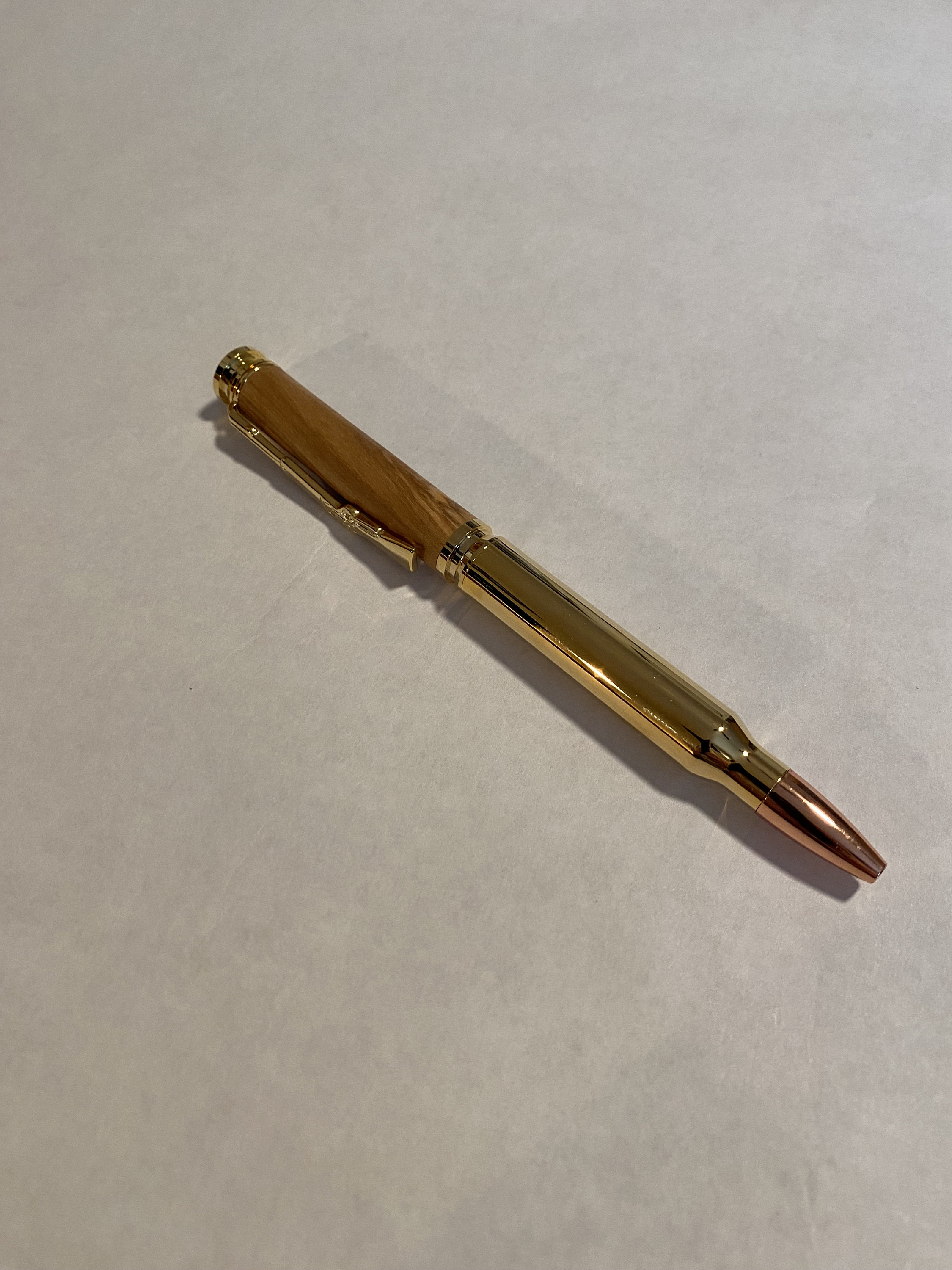 Pen, Bullet, Olive Wood