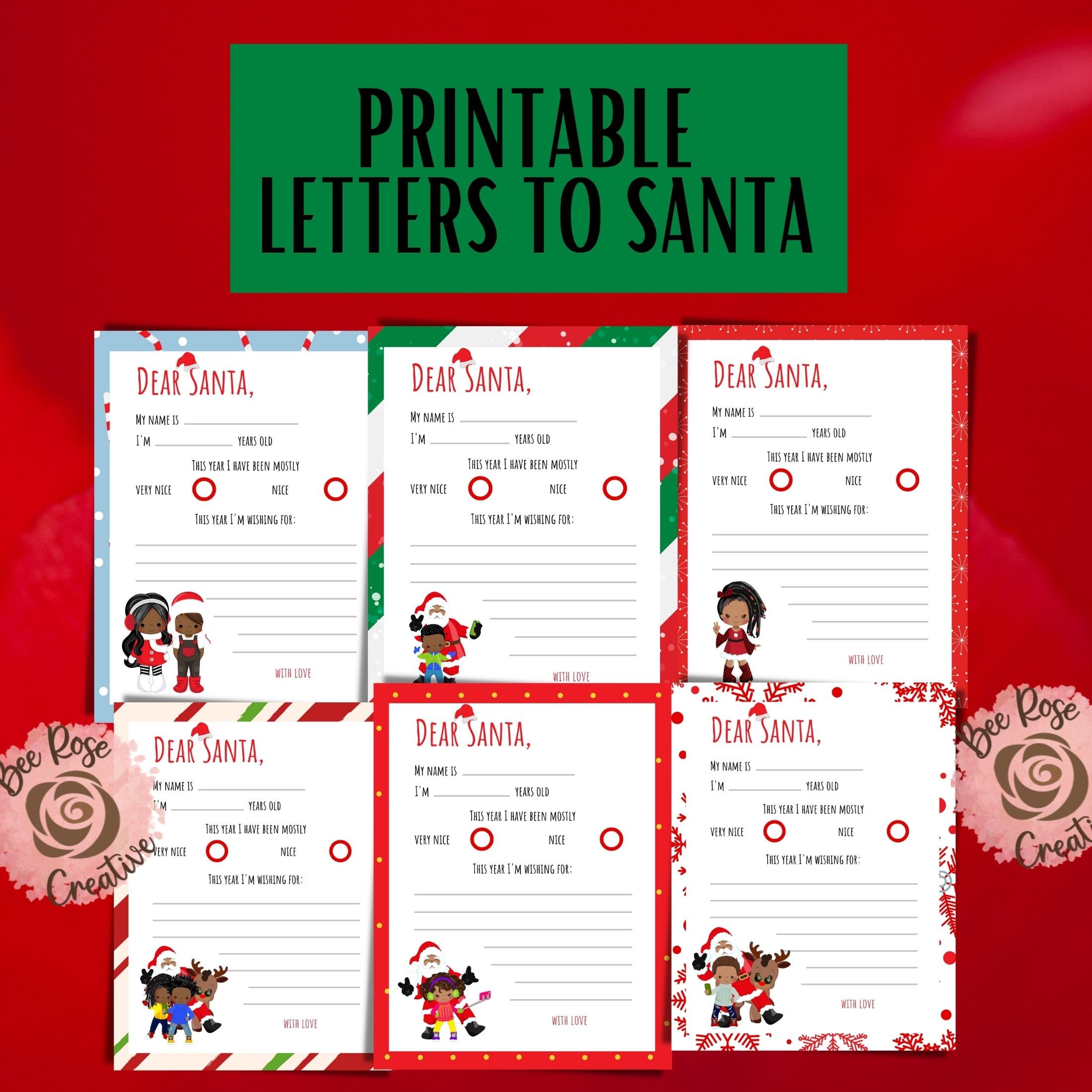 Letter to Santa Christmas Letter to Santa Printable Sheet Christmas ...