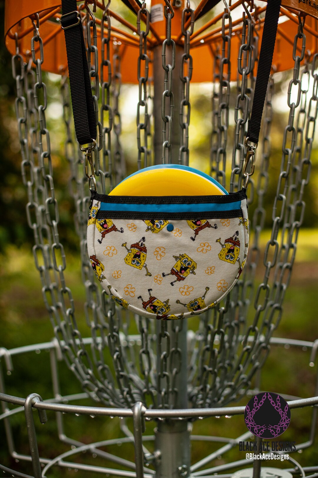 Small Disc Golf Bag Spongebob Squarepants Design With Etsy