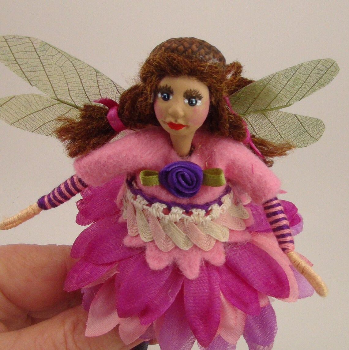 Flower fairy doll miniature posable fairy wee fairy folk Etsy