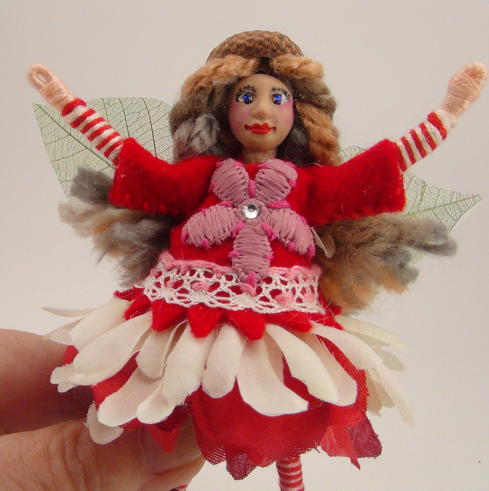Flower fairy doll posable fairy oneofakind collectable Etsy