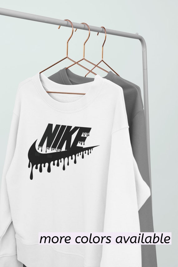 Nike Drip Logo Crewneck | Etsy