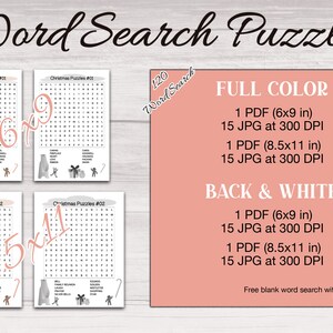 word search printable kdp interiors for thanksgiving activity etsy